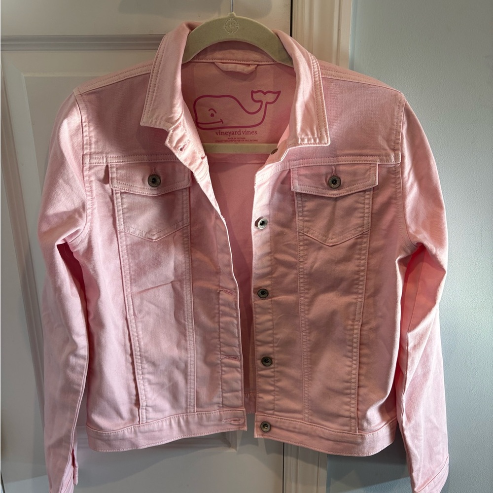 Vineyard Vines Kids Light Pink Jean Jacket